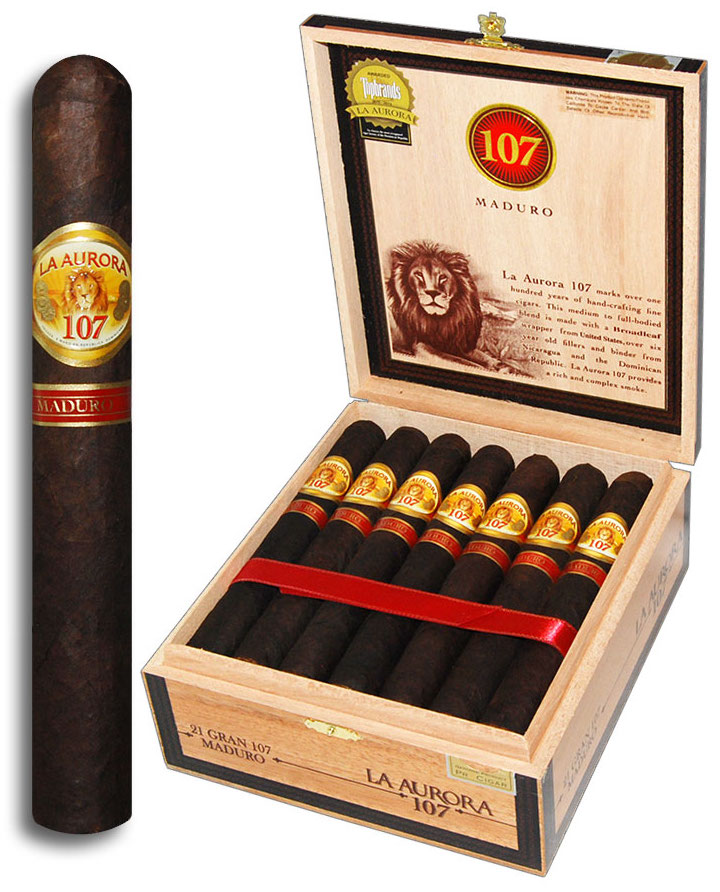 La Aurora 107 Maduro Gran