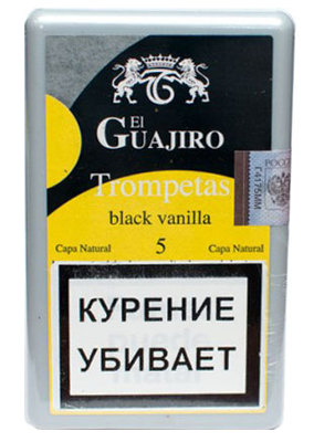 Сигариллы El Guajiro Trompetas Blak Vanilla