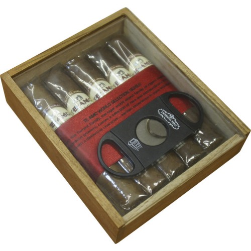 Набор сигар Te-Amo World Selection Robusto Set/Cutter в подарочной упаковке