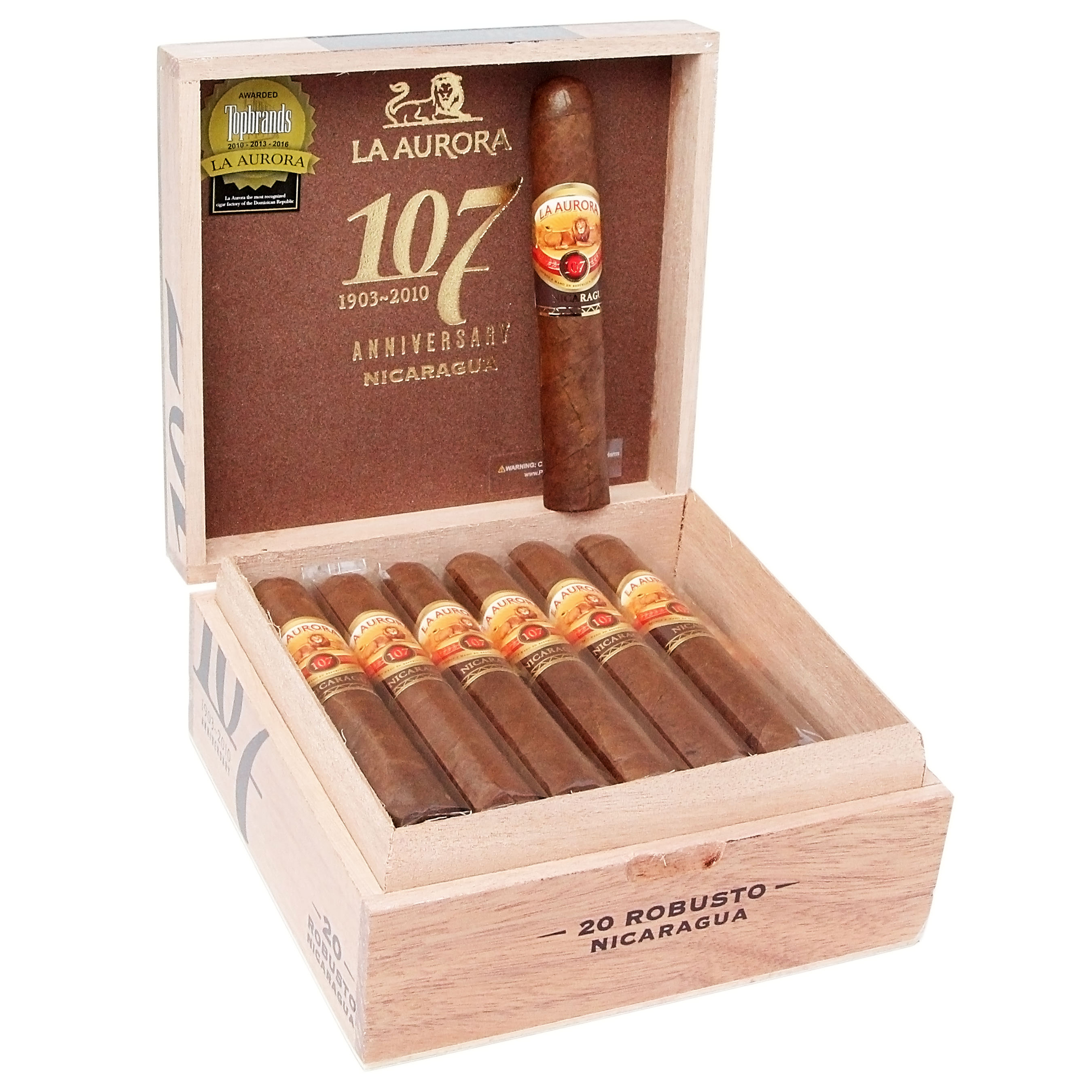 La Aurora 107 Robusto Nicaragua