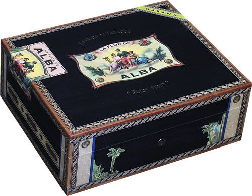 Хьюмидор Elie Bleu Alba Black 75 cigars / ashtray