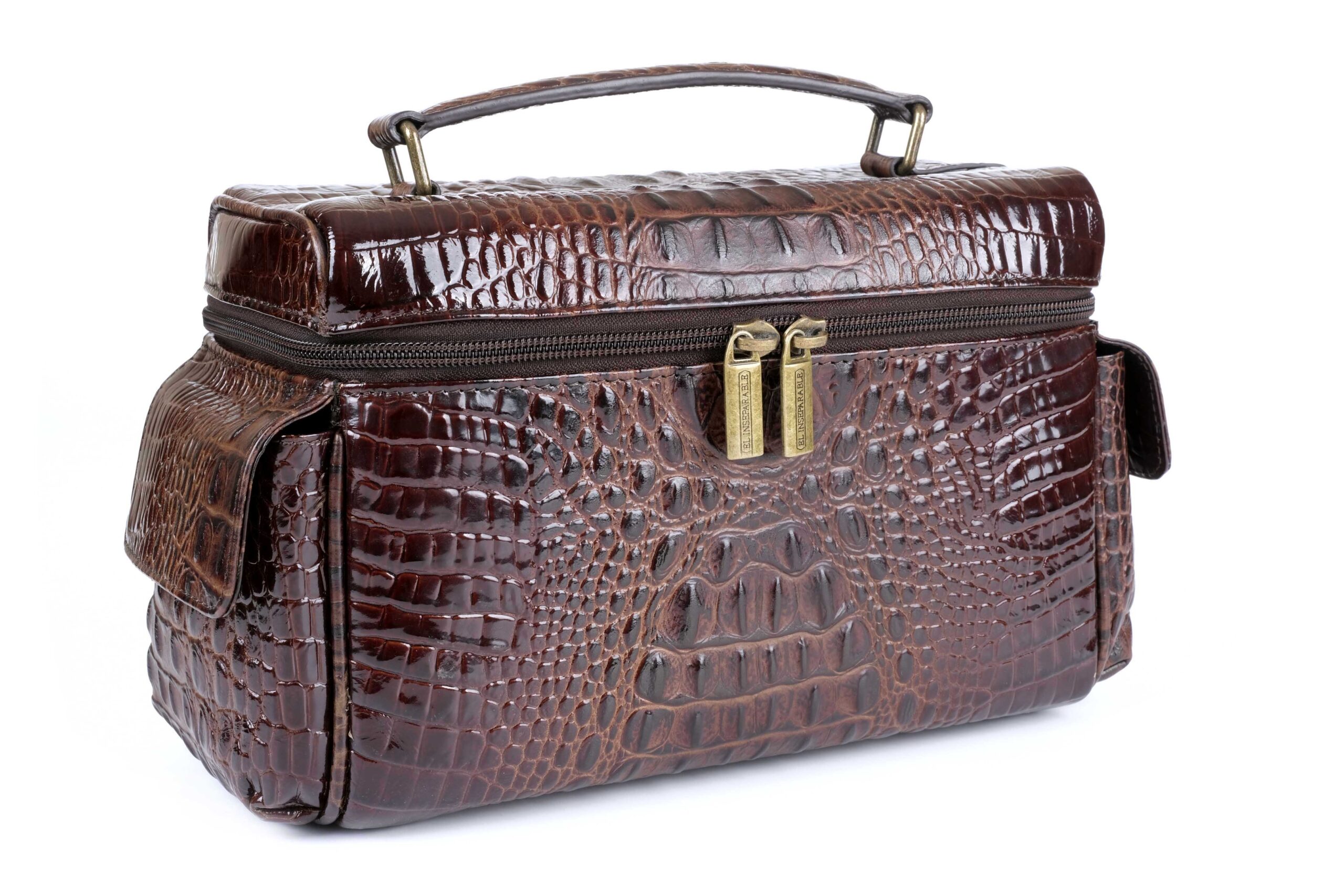 Хьюмидор-саквояж Gentili El Inseparable на 20 сигар Croco-Brown