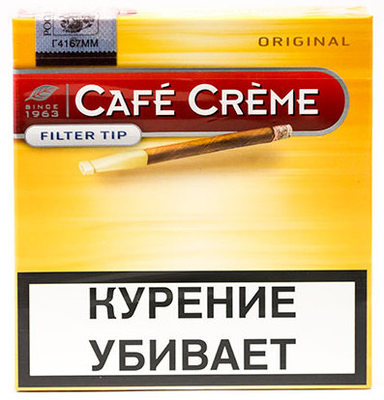 Сигариллы Cafe Creme ORIGINAL Filter Tip