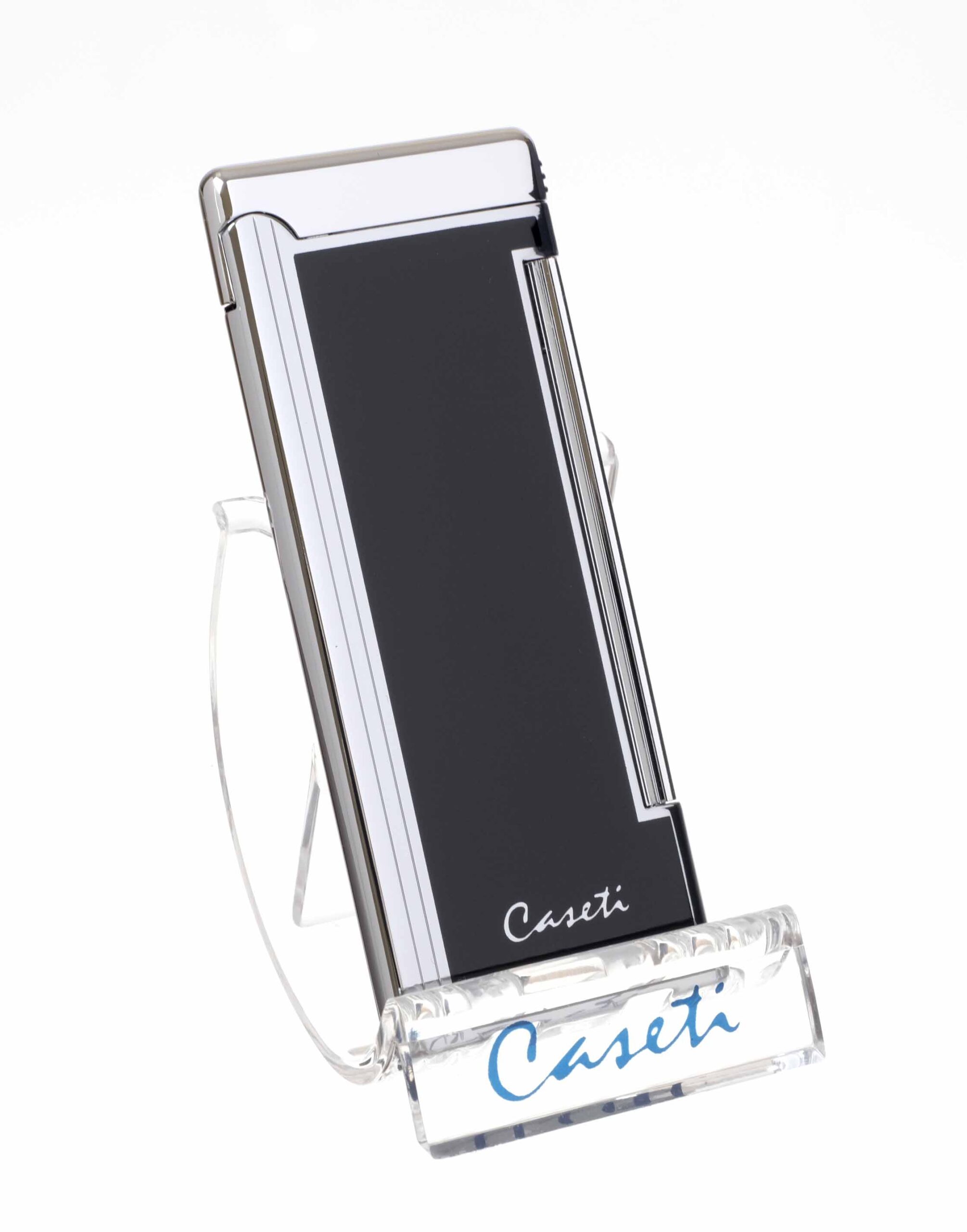 Зажигалка Caseti, кремниевая, супертонкая, черная