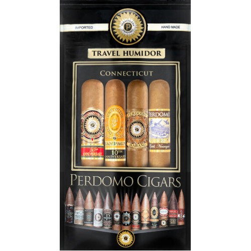 Набор сигар Perdomo Humidified Travel Bags Epicure Connecticut в подарочной упаковке