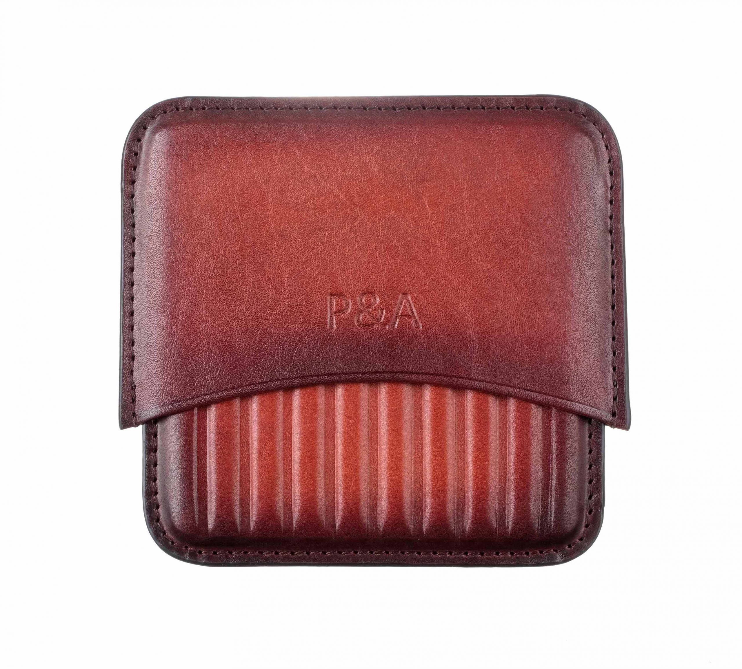 Сигаретница P&A на 10 штук, натуральная кожа