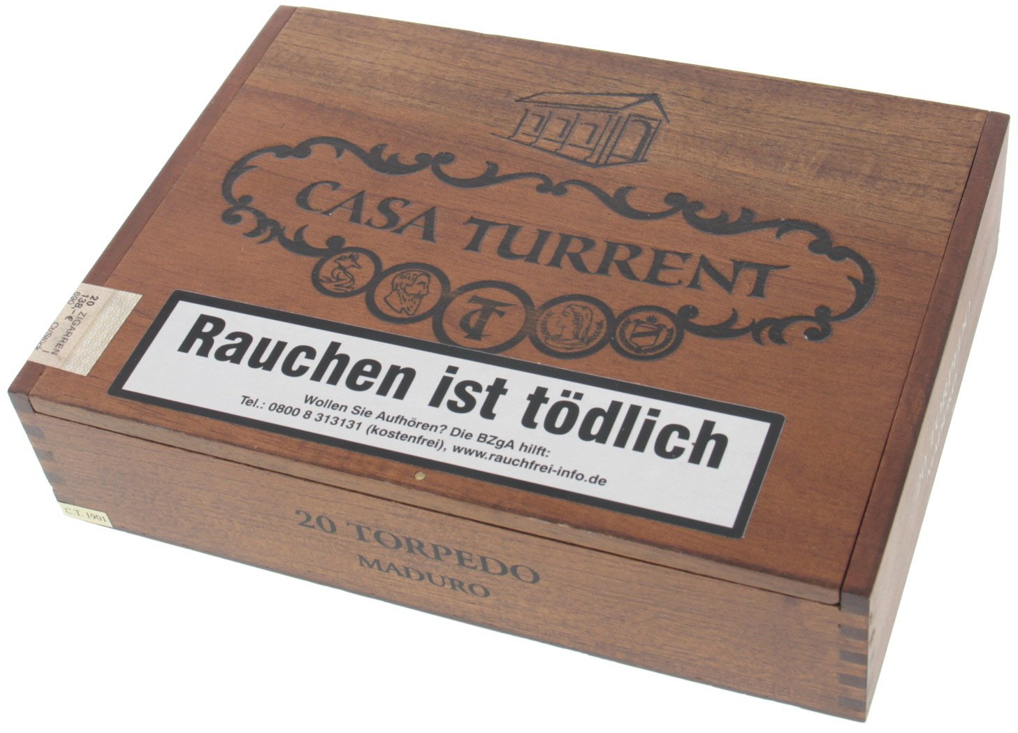 Casa Turrent 1901 Torpedo Maduro