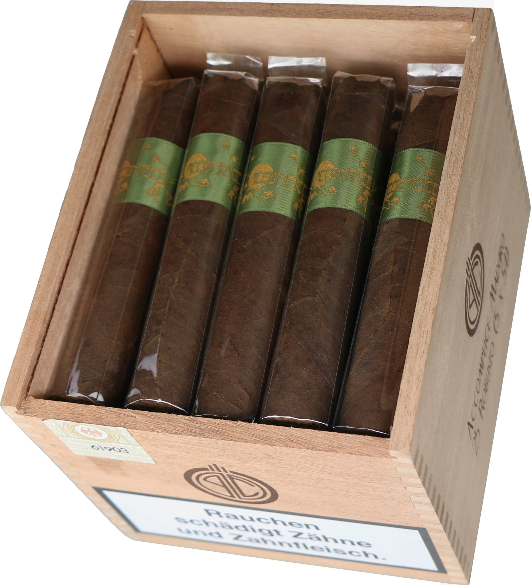 Principle Accomplice Maduro Green Band Robusto